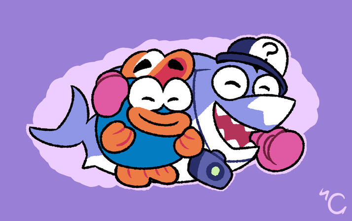 Van and Snappaflash, original characters